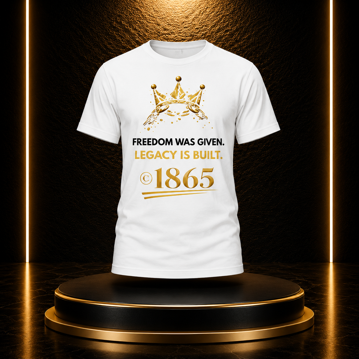 IIWII Juneteenth: Legacy Is Built Tee (white)
