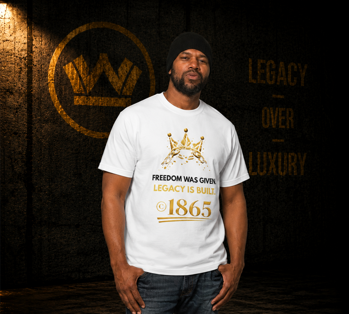 IIWII Juneteenth: Legacy Is Built Tee (white)