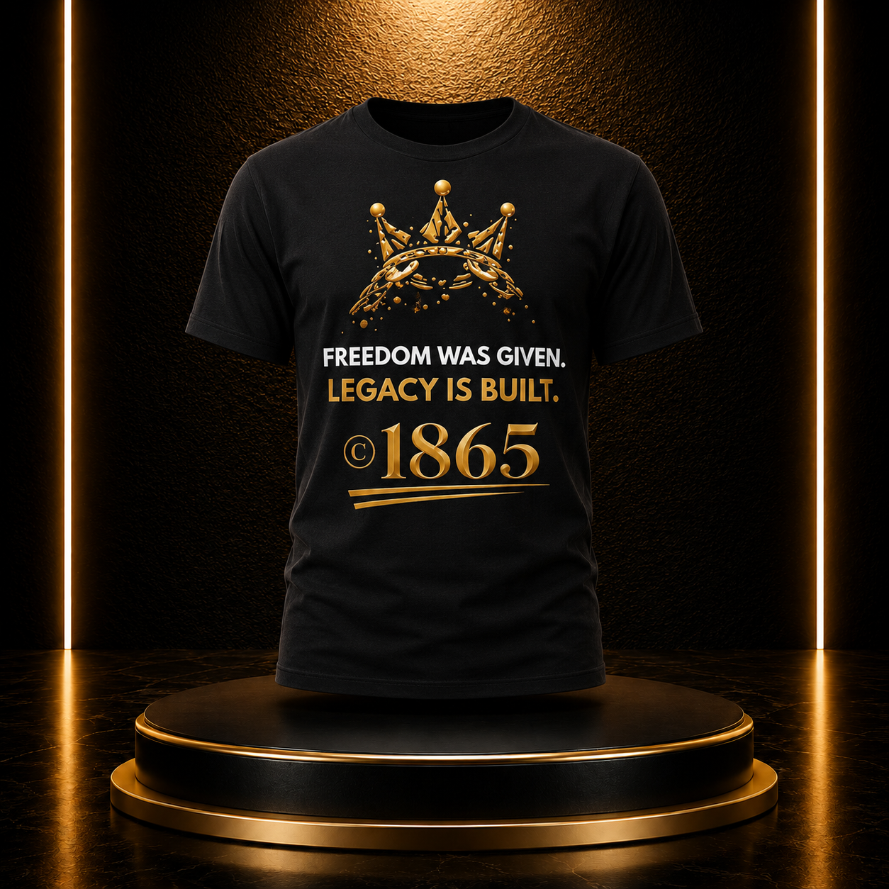 IIWII Juneteenth: Legacy Is Built Tee (black)